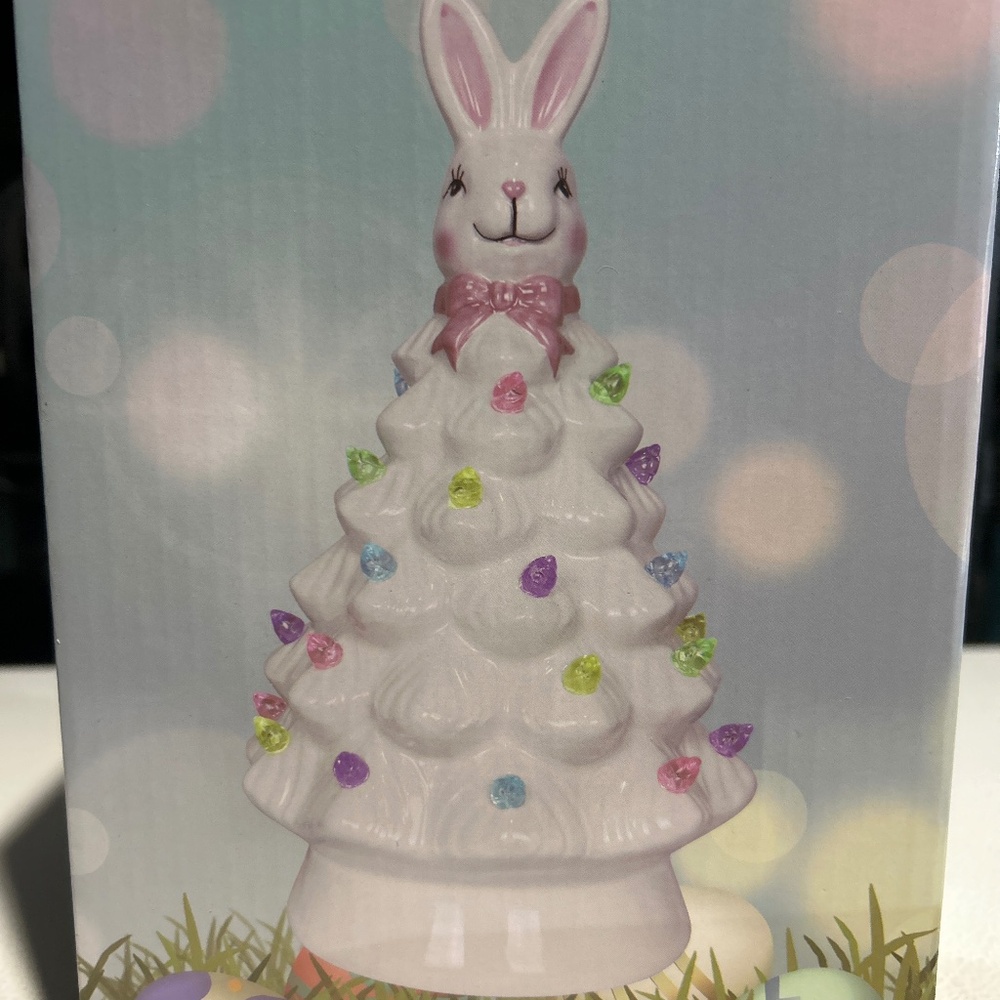 Ceramic Easter Bunny Tree